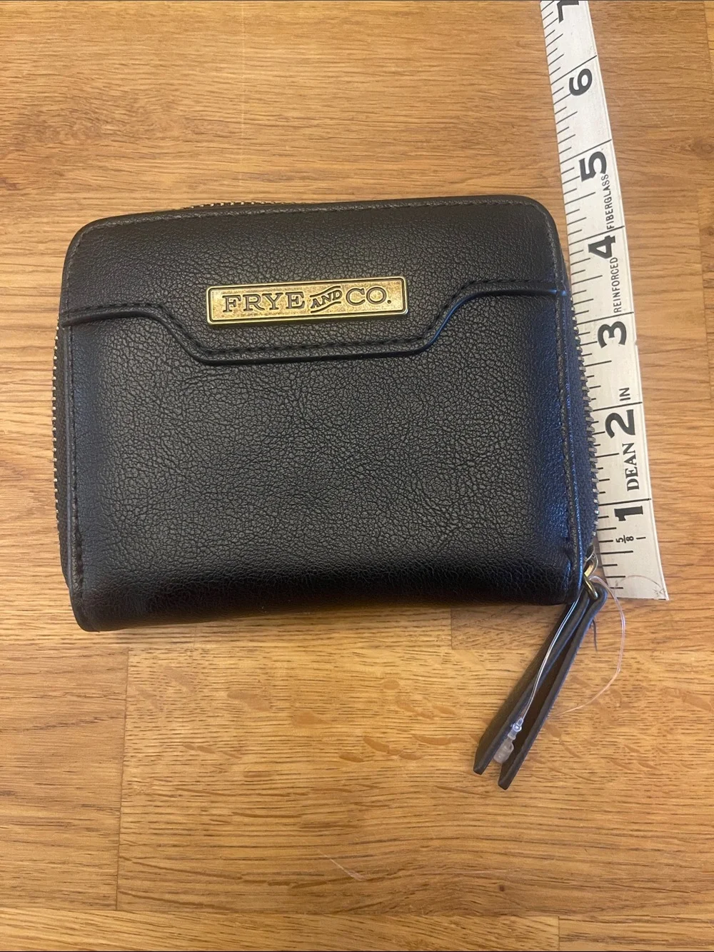 Black Frye and Co Zip Wallet